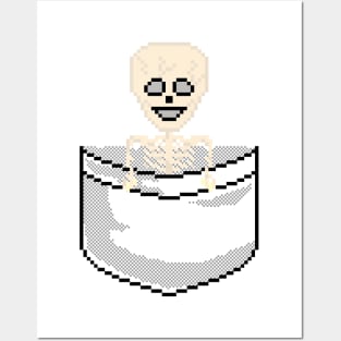 Pixel Pocket Skeleton Posters and Art